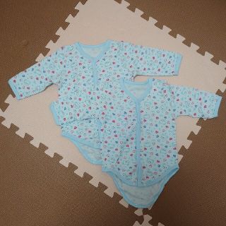 ニシキベビー(Nishiki Baby)の未使用★ニシキ　長袖ロンパース肌着　80cm 2枚セット(肌着/下着)