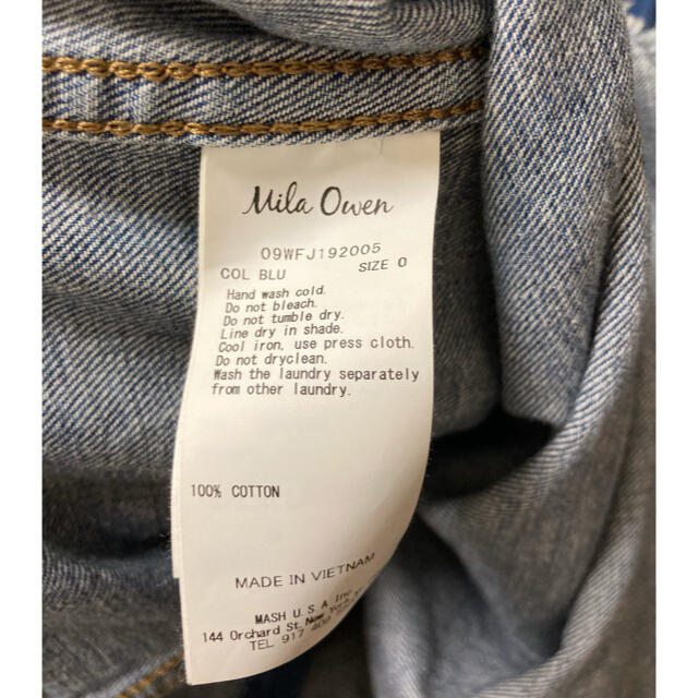 Mila Owen(ミラオーウェン)のミラオーウェン　デニムジャケット　アウター レディースのジャケット/アウター(Gジャン/デニムジャケット)の商品写真