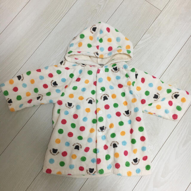 mikihouse(ミキハウス)のミキハウス　バスローブ　新生児〜2歳 キッズ/ベビー/マタニティのベビー服(~85cm)(バスローブ)の商品写真