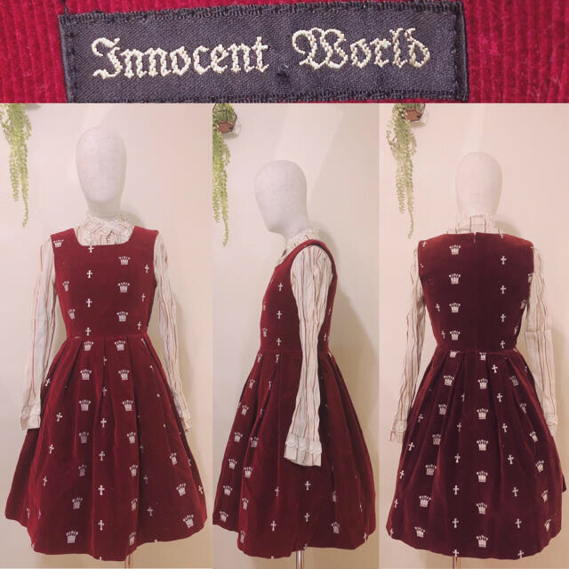 Innocent World - 【InnocentWorld】刺繍別珍コーデュロイJSK コーデ