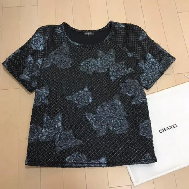 CHANEL シャネル ★マトラッセ柄★ココマーク入り☆カメリア柄　プルオーバー