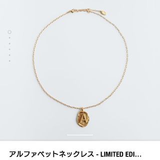 ザラ(ZARA)のZARA ザラ☆イニシャルM 完売アルファベットネックレス☆コイン(ネックレス)