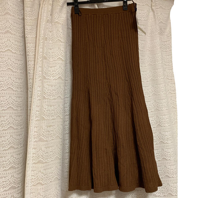 Lily Brown(リリーブラウン)のlily brown ニットスカート レディースのスカート(ロングスカート)の商品写真