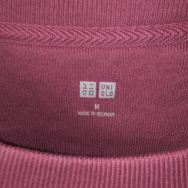 UNIQLO(ユニクロ)のUNIQLO ユニクロ スウェットシャツ（長袖）［11 PINK/M］ メンズのトップス(スウェット)の商品写真