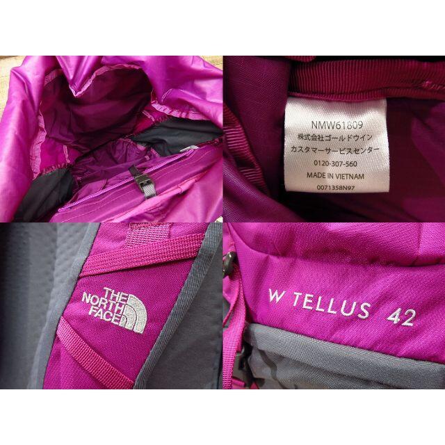 THE NORTH FACE(ザノースフェイス)の新品 ノースフェイス NMW61809 テルス42 リュック 43L ピンク M レディースのバッグ(リュック/バックパック)の商品写真