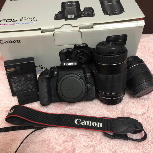 5台-保証書≪新品・送料無料≫5台 Canon EOS Kiss X9i ダブルズームキット