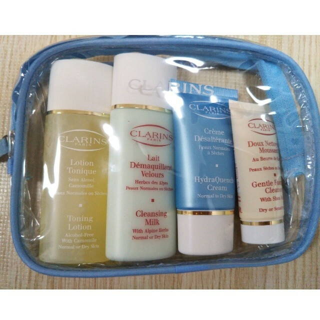 CLARINS(クラランス)のCLARINS　トライクラランス　キット（ポーチ・説明書つき） コスメ/美容のキット/セット(サンプル/トライアルキット)の商品写真