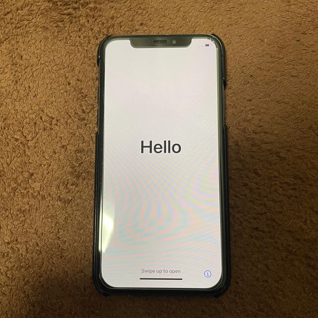 背面割れあり　iPhoneX 256GB スペースグレー SIMロック解除