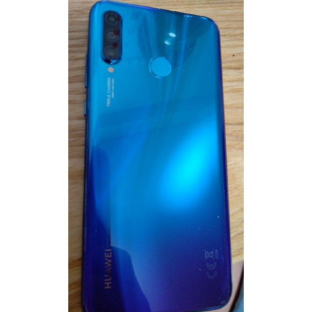 Huawei　P30lite　ピーコックブルー スマホ/家電/カメラのスマートフォン/携帯電話(スマートフォン本体)の商品写真