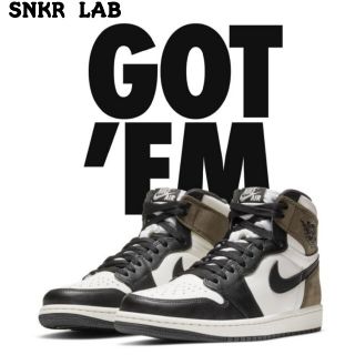 ナイキ(NIKE)のNIKE AIR JORDAN1 RETRO HI OG dark mocha(スニーカー)