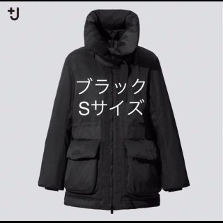 ユニクロ(UNIQLO)のUNIQLOハイブリッドダウンショートコート  ブラック S(ダウンジャケット)