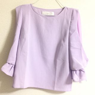 トッコ(tocco)のトッコクローゼット  トップス シフォンブラウス シースルー ラベンダー(シャツ/ブラウス(長袖/七分))