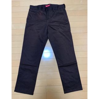 シュプリーム(Supreme)のSupreme Work Pants W34 ブラウン(ワークパンツ/カーゴパンツ)