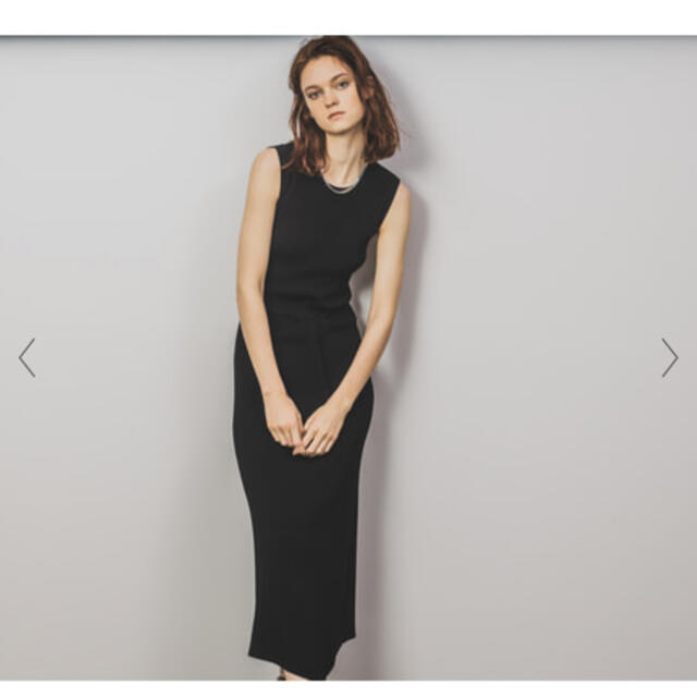 theory(セオリー)のCompact Crepe Rib Tuck Dress SL  未使用 レディースのワンピース(ロングワンピース/マキシワンピース)の商品写真