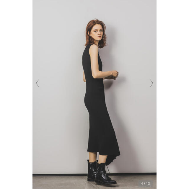 theory(セオリー)のCompact Crepe Rib Tuck Dress SL  未使用 レディースのワンピース(ロングワンピース/マキシワンピース)の商品写真