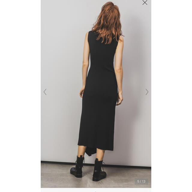 theory(セオリー)のCompact Crepe Rib Tuck Dress SL  未使用 レディースのワンピース(ロングワンピース/マキシワンピース)の商品写真