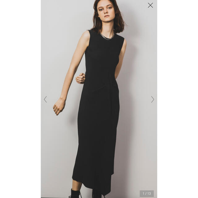 theory(セオリー)のCompact Crepe Rib Tuck Dress SL  未使用 レディースのワンピース(ロングワンピース/マキシワンピース)の商品写真