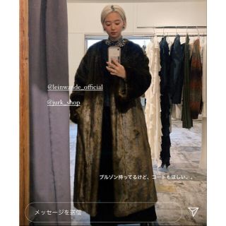 ステュディオス(STUDIOUS)のleinwande ◉ walnut long coat ブラウン(毛皮/ファーコート)