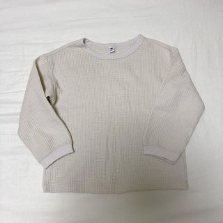 ユニクロ(UNIQLO)のワッフル　長袖　Ｔシャツ(Tシャツ/カットソー)