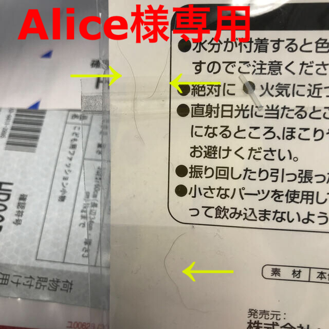 Alice様　確認用　新幹線靴下　購入日11月18日　到着11/24