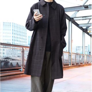 超美品/70%off/ガンクラブチェック】Steven Alanバルカラーコート