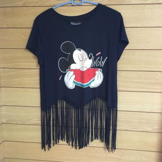 ベルシュカ(Bershka)のベルシュカ◎フリンジミッキーT(Tシャツ(半袖/袖なし))