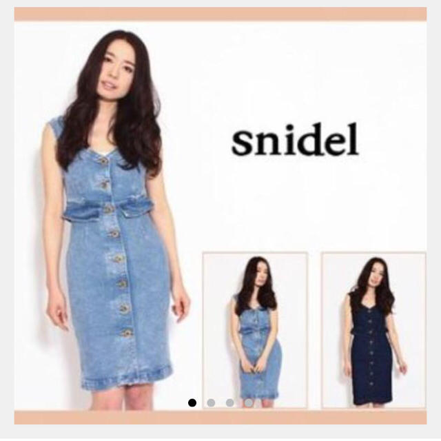 SNIDEL(スナイデル)のsnidel デニムワンピース レディースのワンピース(ひざ丈ワンピース)の商品写真