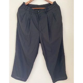 クーティー(COOTIE)のCootie  T/W 2tuck  easy  pants 黒　M(スラックス)