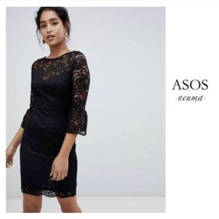 エイソス(asos)のドレス/タイトドレス/総レースドレス/キャバドレス/結婚式/送料込み💓(ナイトドレス)