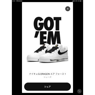 af1  G-DRAGON パノライズ　23.5センチ(スニーカー)