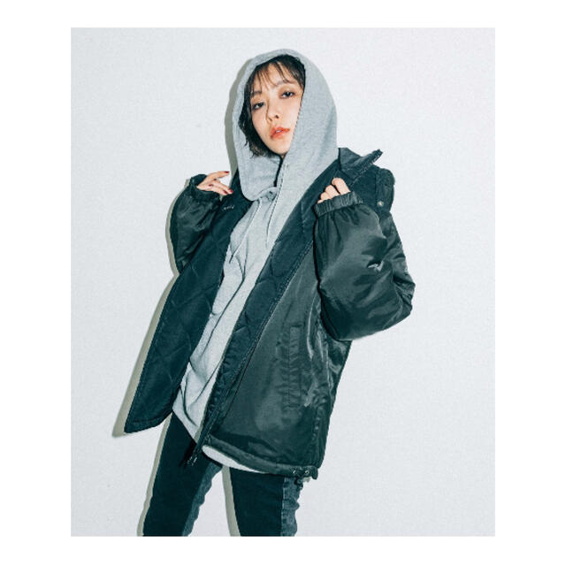 X-girlエックスガール REVERSIBLE HOODED JACKET