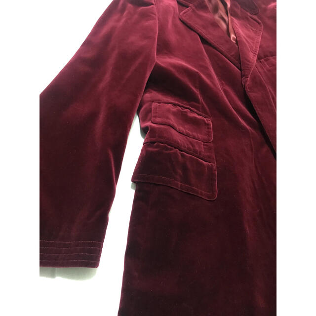 Paul Smith(ポールスミス)のPAUL SMITH Red Velvet Chester-Coat メンズのジャケット/アウター(チェスターコート)の商品写真