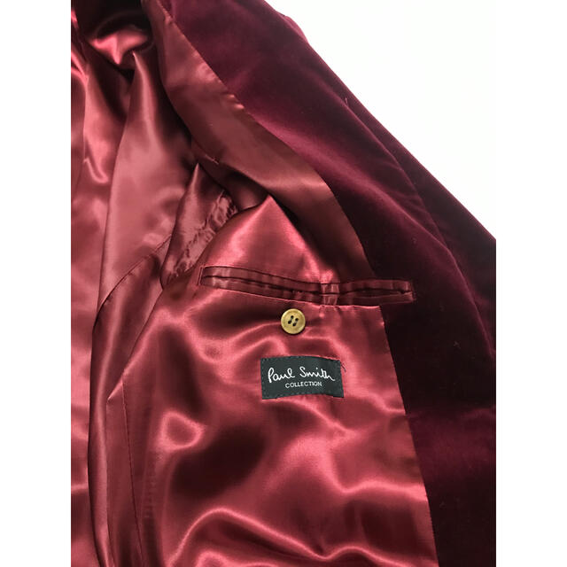 Paul Smith(ポールスミス)のPAUL SMITH Red Velvet Chester-Coat メンズのジャケット/アウター(チェスターコート)の商品写真