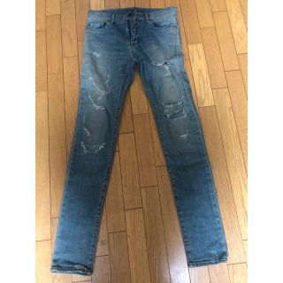 サンローラン(Saint Laurent)のSant laurentデストロイクラッシュストレッチデニム(デニム/ジーンズ)