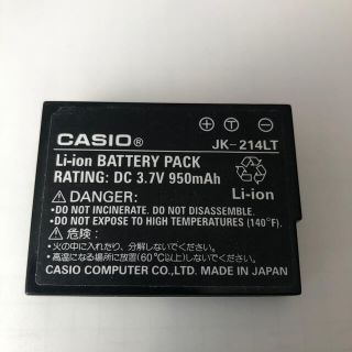 カシオ(CASIO)のcasio li-ion バッテリー　パック　JK-214LT(バッテリー/充電器)