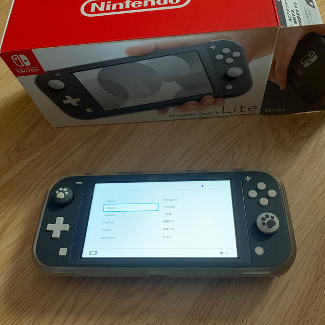 任天堂　switch lite グレー