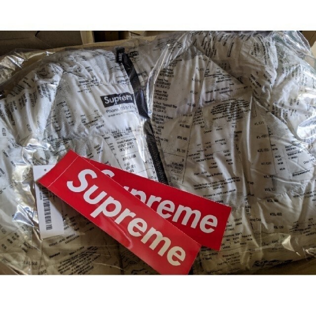 Supreme(シュプリーム)のSupreme Hooded Down Jacket RECEIPTS メンズのジャケット/アウター(ダウンジャケット)の商品写真