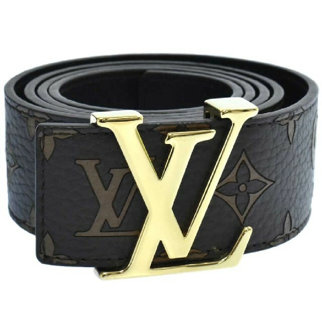 LOUIS VUITTON x SUPREME Belt LV Initial Buckle Monogram Red 90/36 MP015  SP2117