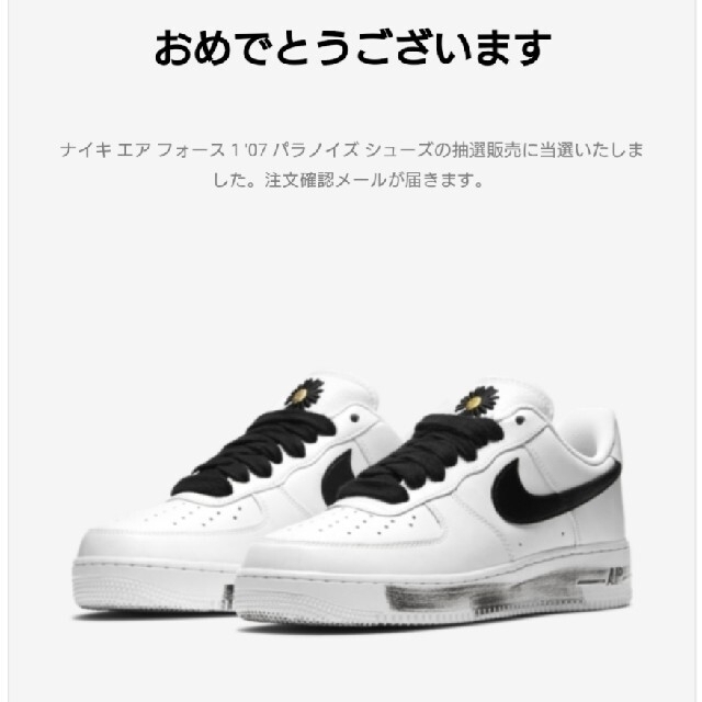 NIKE(ナイキ)のNIKE×G-DRAGON エアフォース1 パラノイズ メンズの靴/シューズ(スニーカー)の商品写真