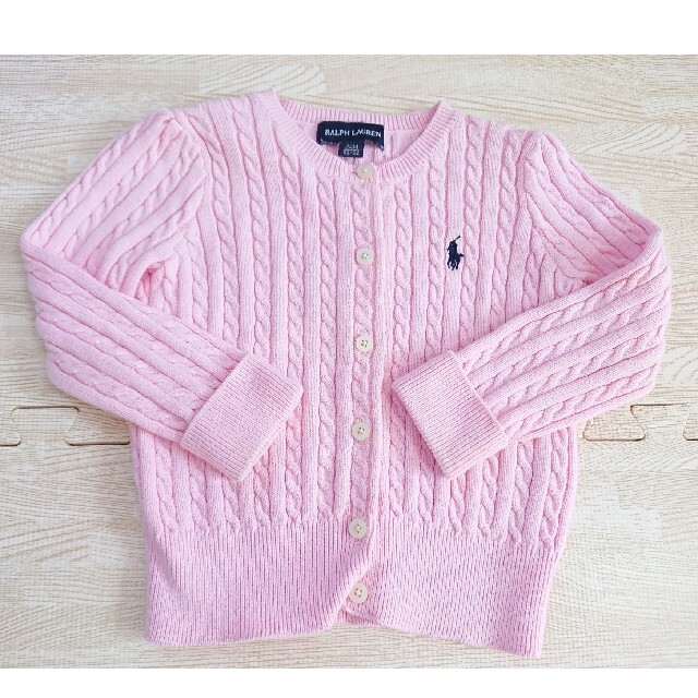 POLO RALPH LAUREN(ポロラルフローレン)のラルフローレン カーディガン90 キッズ/ベビー/マタニティのキッズ服女の子用(90cm~)(カーディガン)の商品写真