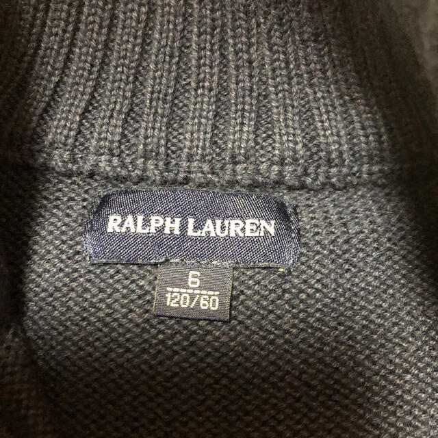 Ralph Lauren(ラルフローレン)のラルフローレン　ニットカーディガン　１２０センチ キッズ/ベビー/マタニティのキッズ服女の子用(90cm~)(カーディガン)の商品写真