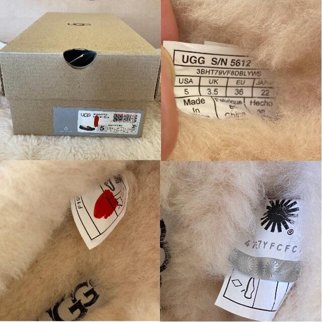 新品☆ UGG ダコタ ローファー モカシン リボン ブラック 黒 22cm 2
