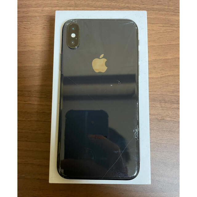 Apple(アップル)のiPhoneX ブラック　256GB スマホ/家電/カメラのスマートフォン/携帯電話(スマートフォン本体)の商品写真