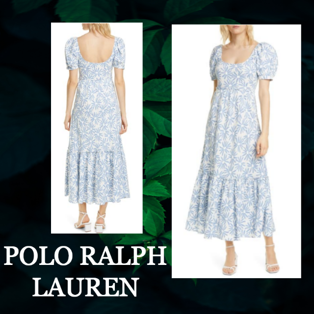 POLO RALPH LAUREN(ポロラルフローレン)の★SALE☆【POLO RALPH LAUREN】カイリネンミディドレスワンピ レディースのワンピース(ロングワンピース/マキシワンピース)の商品写真