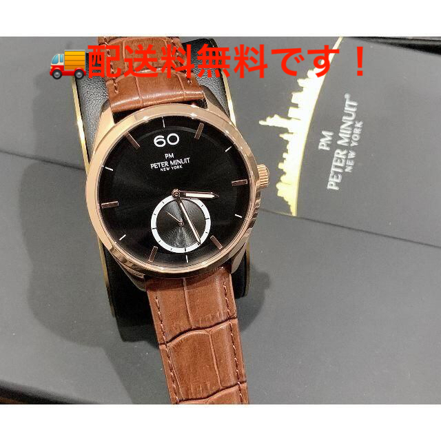 腕時計(アナログ) 新品 PETER MINUIT ピーター・ミニュイットクォーツ PM253-D