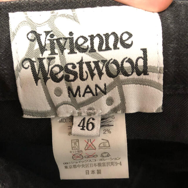 Vivienne Westwood(ヴィヴィアンウエストウッド)のvivienne westwood メンズ　デニム　黒 メンズのパンツ(デニム/ジーンズ)の商品写真