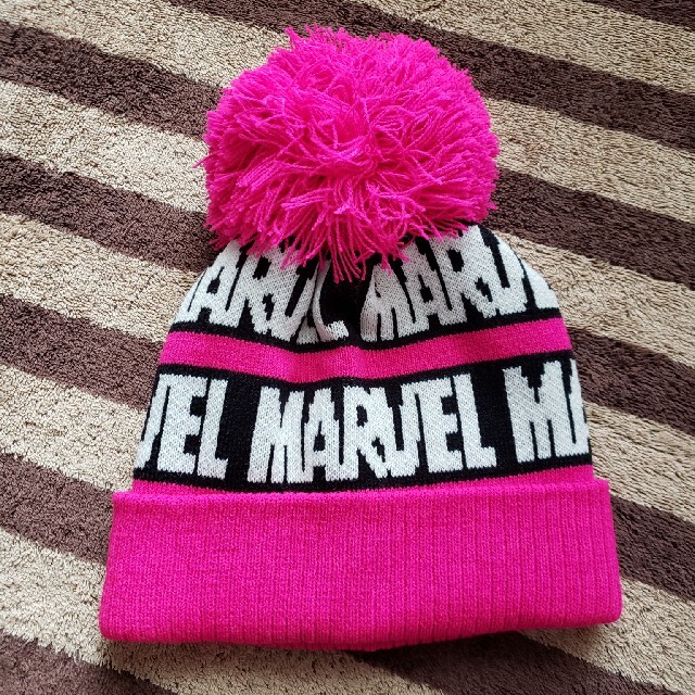 MARVEL(マーベル)の新品  MARVEL  ピンク  ニット帽 レディースの帽子(ニット帽/ビーニー)の商品写真