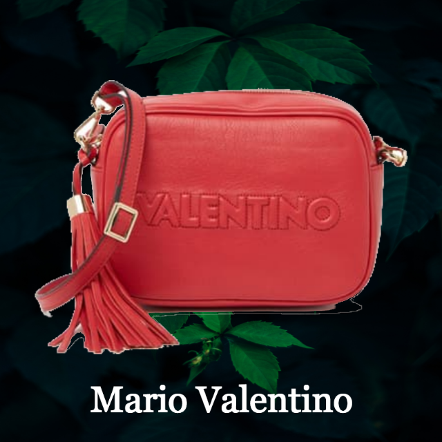 ショルダーバッグ★SALE☆【Mario Valentino】ロゴ ミアレザークロスボディバッグ