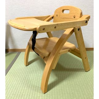 ヤマトヤ(大和屋)の大和屋　ベビーチェア　テーブル付きと、スリングセット(折り畳みイス)