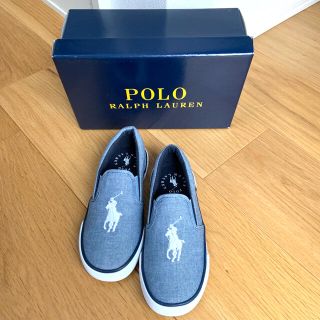 ポロラルフローレン(POLO RALPH LAUREN)のPOLO ラルフローレン　キッズ　スニーカー　新品　18.7cm スリッポン(スリッポン)